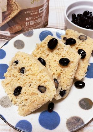 ふんわり♪黒豆きなこ蒸しパン-レシピのメイン写真