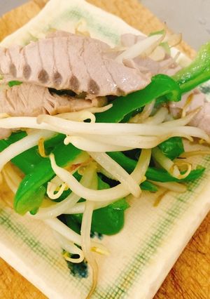 まぐピーもやし塩ニンニク炒め-レシピのメイン写真