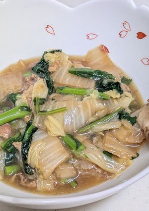 白菜と菜の花のとろとろ煮-レシピのメイン写真
