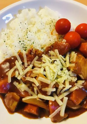 野菜ジュース●ハヤシ風チーズカレーライス-レシピのメイン写真
