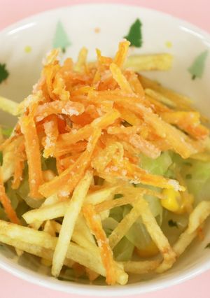 パリパリにんじゃサラダ【学校給食】-レシピのメイン写真
