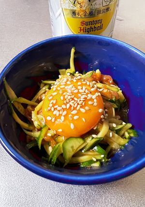 まるでユッケ！？生ハムと胡瓜のユッケ風-レシピのメイン写真