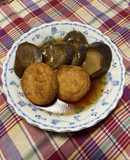 魚河岸揚げとなすの煮物（鍋帽子使用）