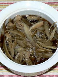 すき焼きのたれで、ゴボウと鶏皮の甘辛煮-レシピのメイン写真
