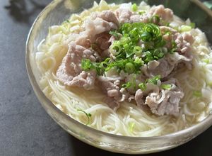 【ネギ塩豚そうめん】そうめんアレンジ-レシピのメイン写真