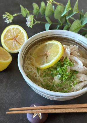 【鶏レモンそうめん】そうめんアレンジ-レシピのメイン写真