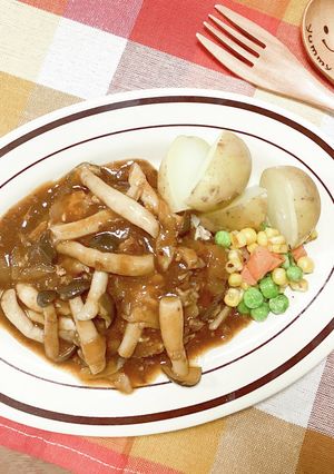 大豆ミート入り豆腐ハンバーグ-レシピのメイン写真