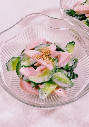 きゅうりと魚肉ソーセージのサラダ-レシピのメイン写真