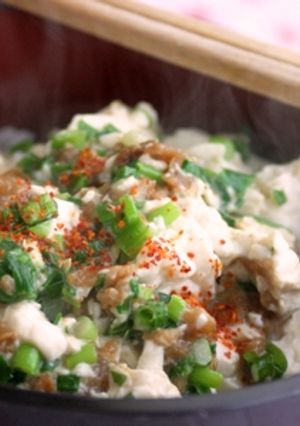 胡麻風味のかみなり豆腐丼-レシピのメイン写真