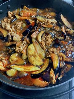 食べるラー油の茄子豚つけ麺-レシピのメイン写真