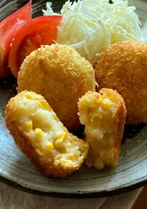 ホクホク＊バター醤油が香るコーンコロッケ-レシピのメイン写真