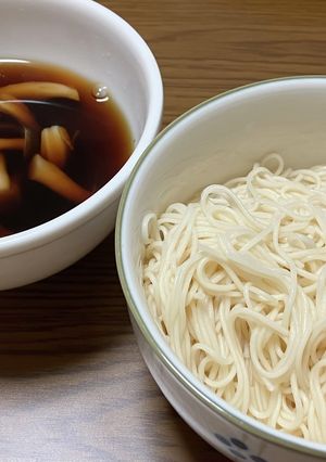 超簡単♪そうめん&しめじのつけ汁-レシピのメイン写真
