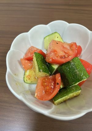 焼きズッキーニとトマトのサラダ-レシピのメイン写真