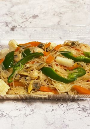 シーフードビーフン弁当(身内専用)-レシピのメイン写真