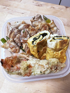 油不使用!椎茸とアスパラ豚肉巻き弁当-レシピのメイン写真