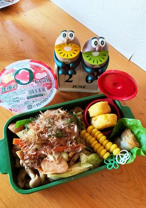高一長女　お弁当(焼きうどん2)-レシピのメイン写真