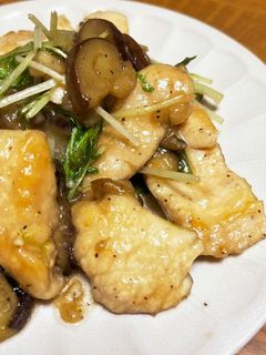 ナスと鶏むね肉のポン酢炒め-レシピのメイン写真