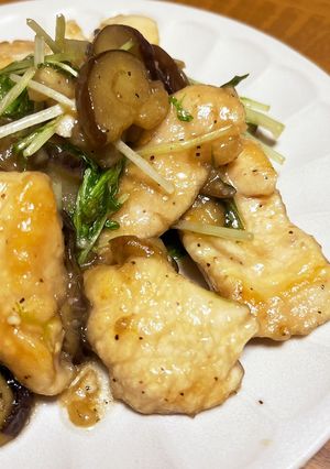 ナスと鶏むね肉のポン酢炒め-レシピのメイン写真