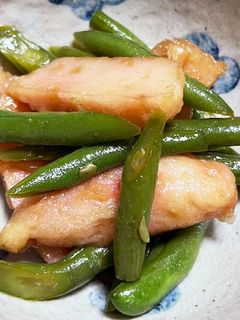いんげんとちぎり揚げ煮-レシピのメイン写真