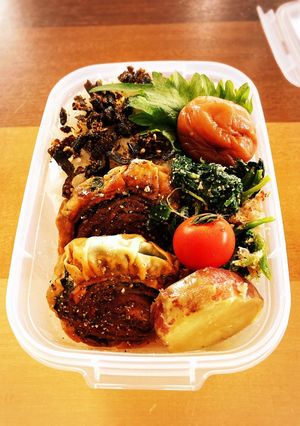 作り置き豚肉紫蘇くるくるお弁当*ˊᵕˋ*-レシピのメイン写真