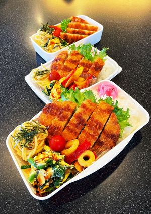 高校生弁当2023 6月20豚カツ弁当-レシピのメイン写真
