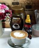 インスタントコーヒーでラテアート