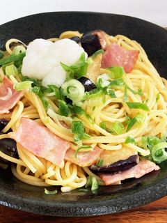 冷凍茄子と、ベーコンの超簡単☆和風パスタ-レシピのメイン写真
