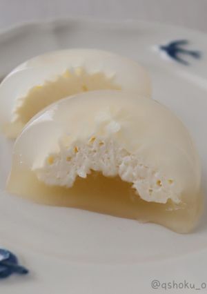 りんごのレアチーズ水まんじゅう-レシピのメイン写真