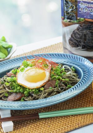 イカスミ焼きそば-レシピのメイン写真