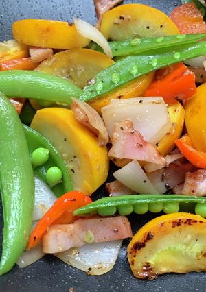 カラフル夏野菜のニンニクオイル炒め-レシピのメイン写真