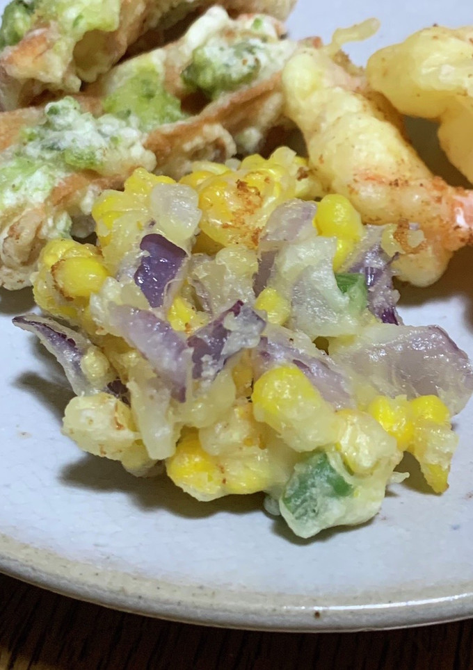 初夏を食べよう♡カラフル夏野菜かき揚げ〜-レシピのメイン写真