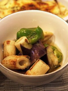 夏野菜とちくわの揚げ浸し-レシピのメイン写真