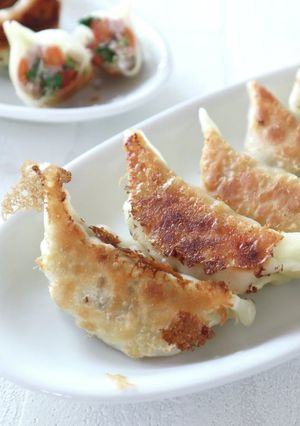 水菜とトマトのギョーザ-レシピのメイン写真