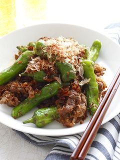 10分で完成!ししとうと牛肉のおかか炒め-レシピのメイン写真