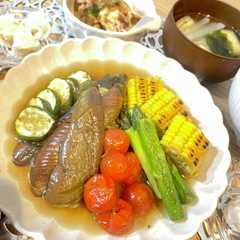 รูปของ 簡単カラフル夏野菜の揚げびたし
