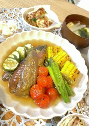 簡単カラフル夏野菜の揚げびたし-レシピのメイン写真