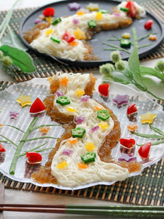 七夕ジュレ素麺 ベジートでゼラチンいらず-レシピのメイン写真