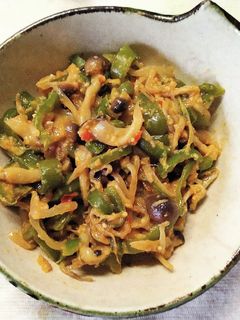 ピーマンもやし しめじの にんにく炒め-レシピのメイン写真