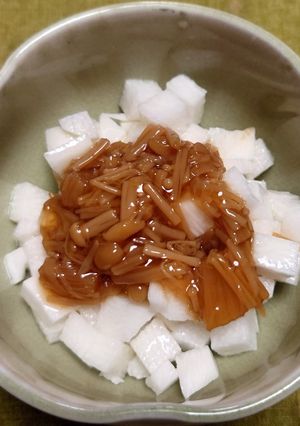 角切り長芋となめ茸の簡単おつまみ-レシピのメイン写真