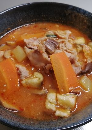 チゲスープ（豚こま肉）-レシピのメイン写真
