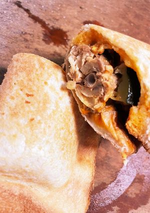 今朝の4w1hサンド「さばのトマト煮」-レシピのメイン写真