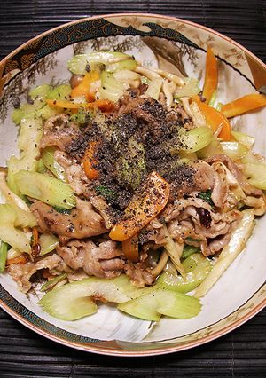 セロリと豚肉のシャキシャキ炒め〜★-レシピのメイン写真