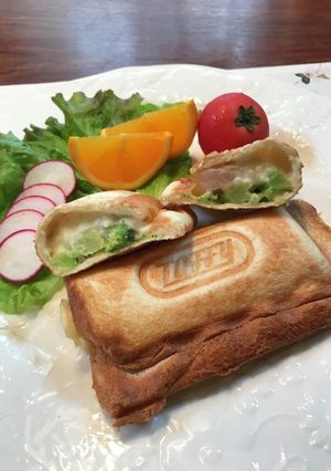 エビグラタンのホットサンド-レシピのメイン写真