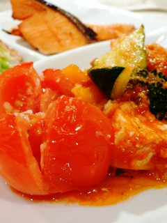 簡単冷蔵庫のお野菜とチキンオーブン焼き-レシピのメイン写真