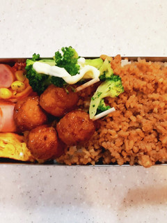 高校生弁当覚え書き206そぼろ弁当-レシピのメイン写真