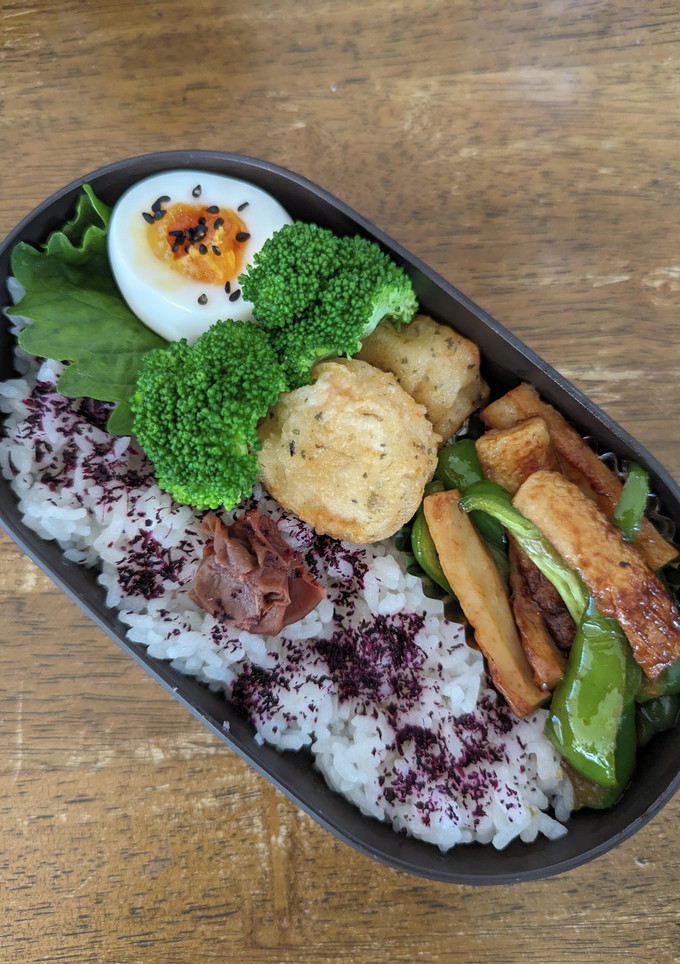 JK☆ちくわとピーマンの味噌炒め弁当♪-レシピのメイン写真