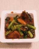 “ニラ麻婆茄子辛くない麻婆豆腐の素和え”