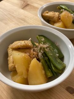 じゃがいも・いんげん・油揚げの煮物-レシピのメイン写真
