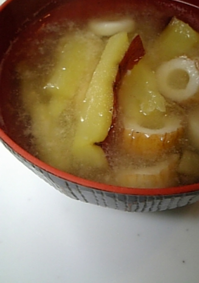 染みウマ☆さつまいものお味噌汁-レシピのメイン写真
