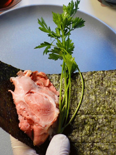 ジューシー煮豚の手巻き寿司 : 低温調理-レシピのメイン写真